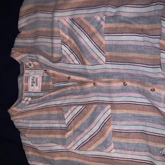 Holding horses plaid high low blouse - Picture 6 of 6